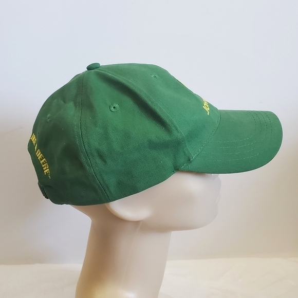 John Deere Green Yellow Baseball Hat Cap Nothing Runs Like A Deere - Picture 6 of 13